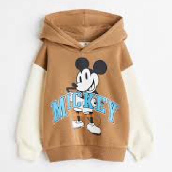H&M Other - Brown and White Mickey Mouse Hoodie H&M 3/4T